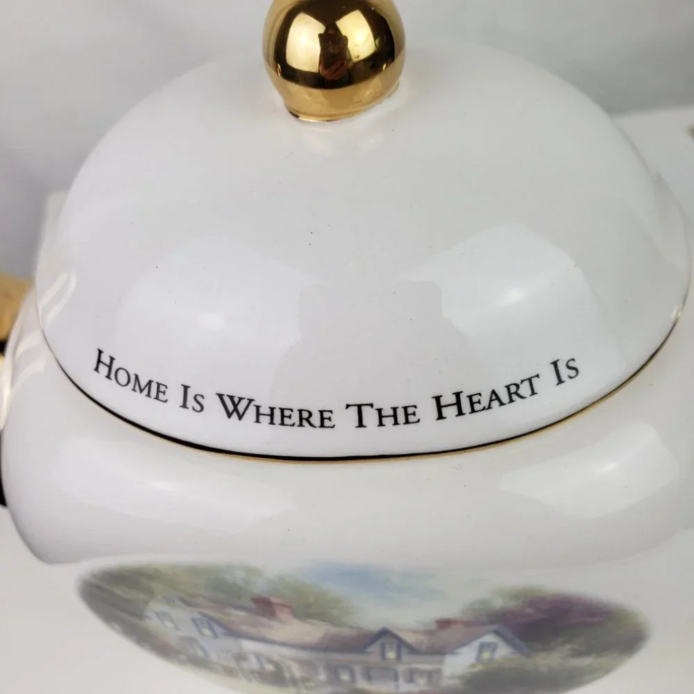 Thomas Kinkade Home is Where Heart Is Tea Pot